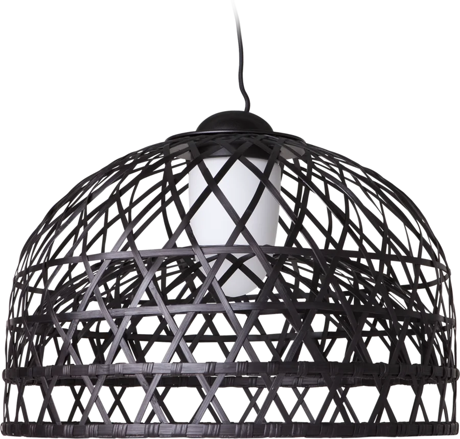 Emperor suspension light medium black front view